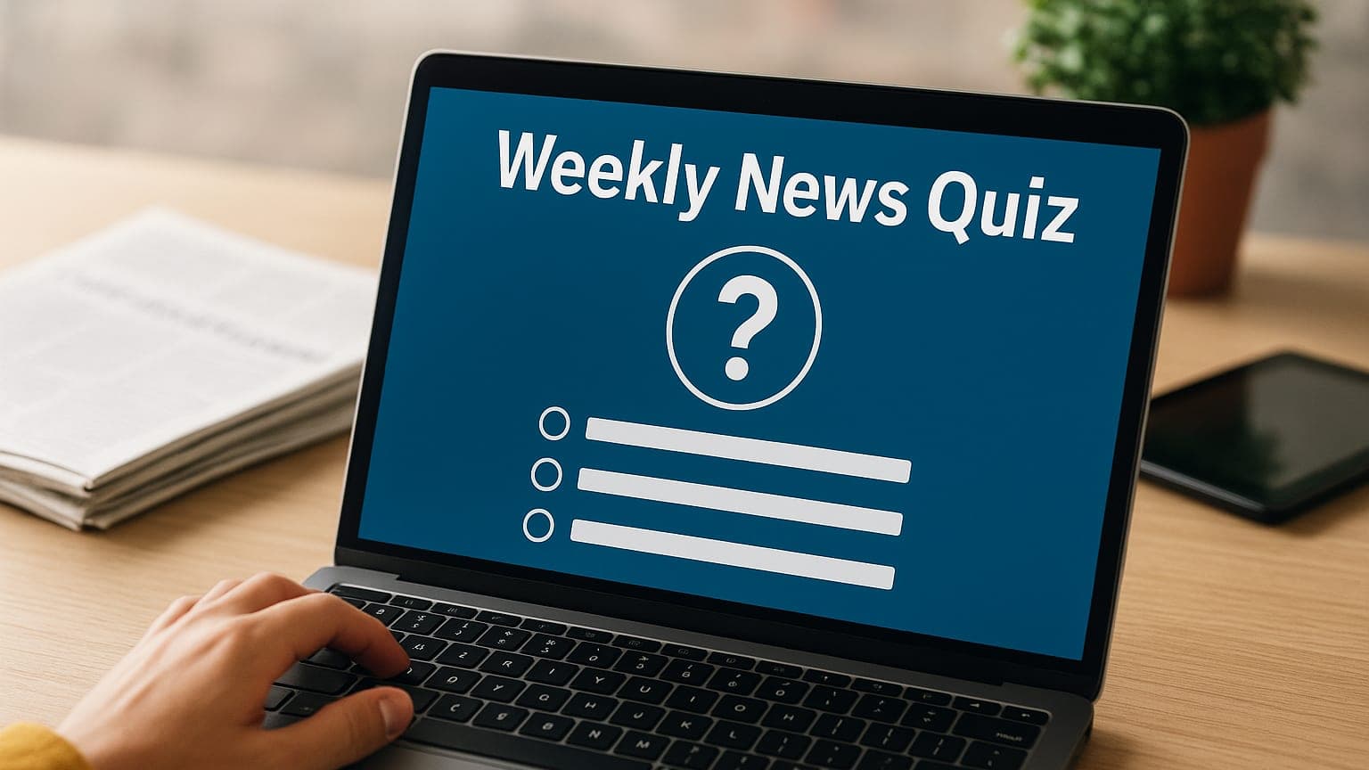 Weekly News Quiz Tests Knowledge of Current Events