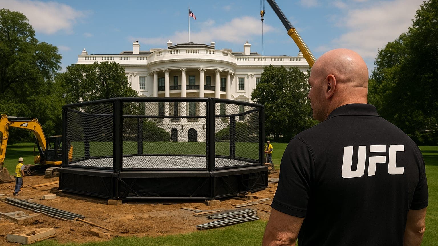 UFC Chief Building Fight Arena on White House Lawn