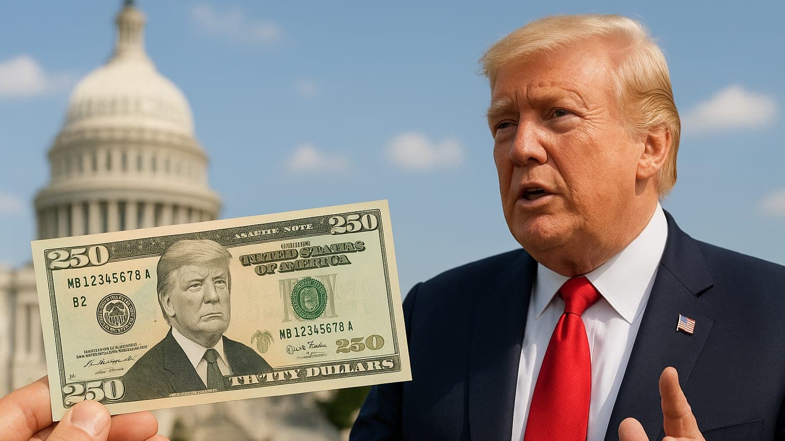 Trump Pushes for Appearance on New $250 Bill
