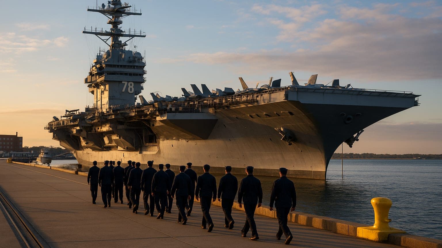 USS Ford Returns Home After Year-Long Deployment