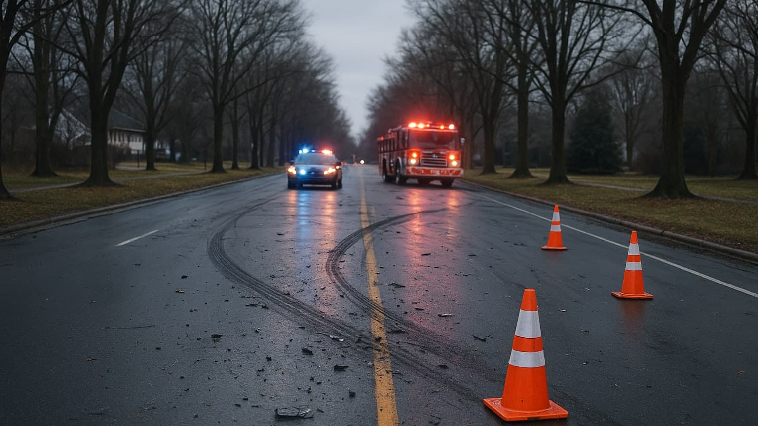 Parkhill Road Closed After Three-Vehicle Crash Injures Three