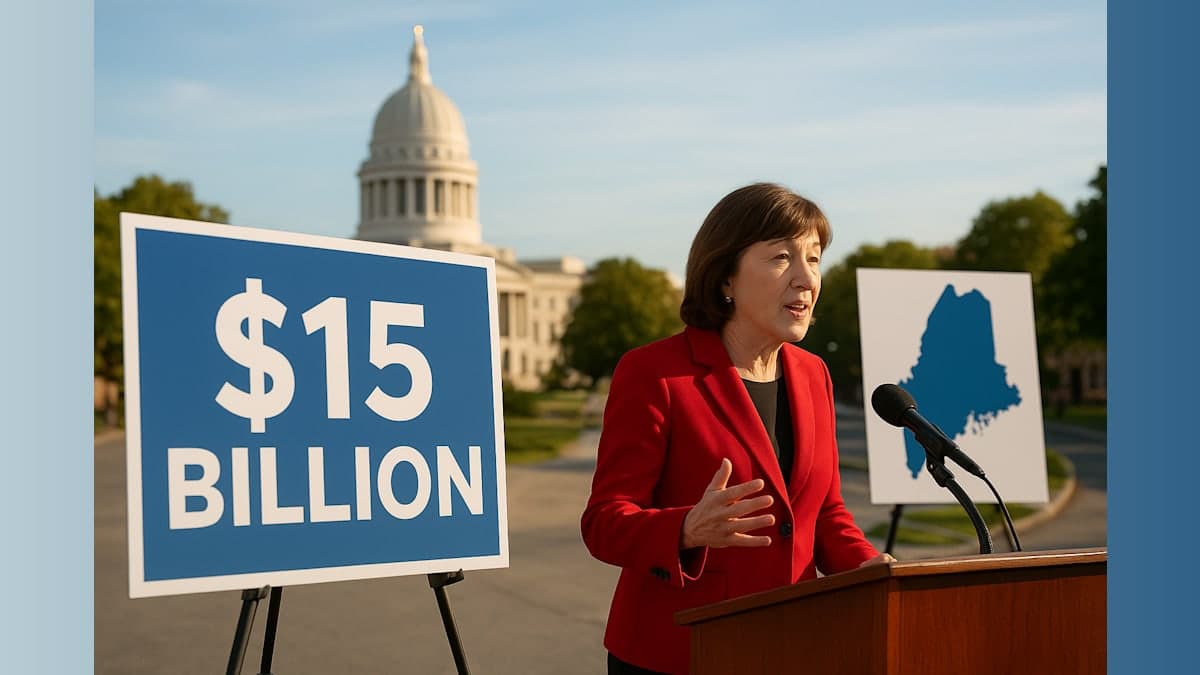 Collins Banks on Federal Funding Record Against Platner Challenge