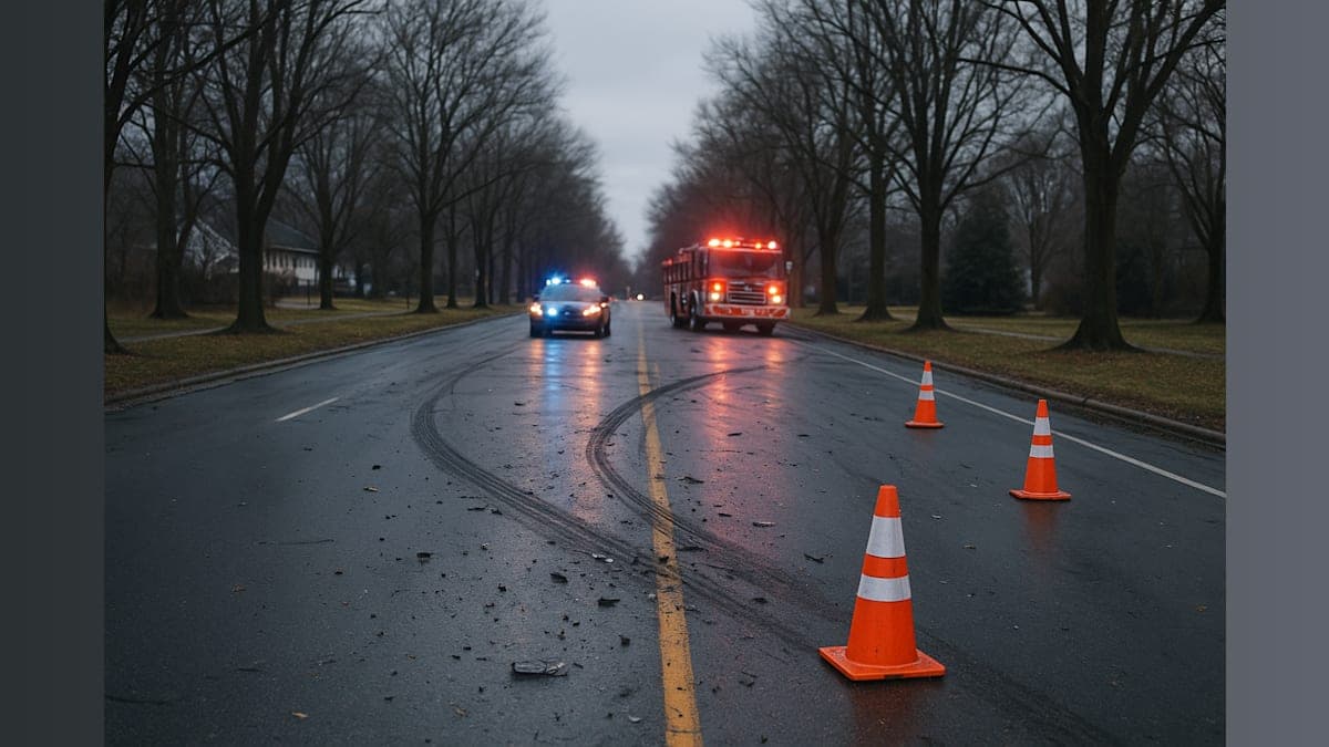 Parkhill Road Closed After Three-Vehicle Crash Injures Three