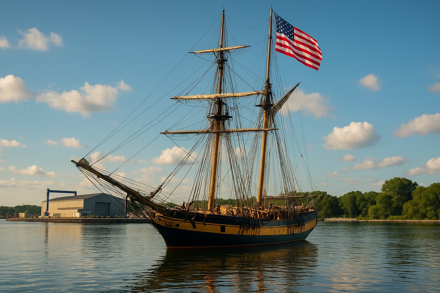 U.S. Brig Niagara Returns After $5 Million Overhaul
