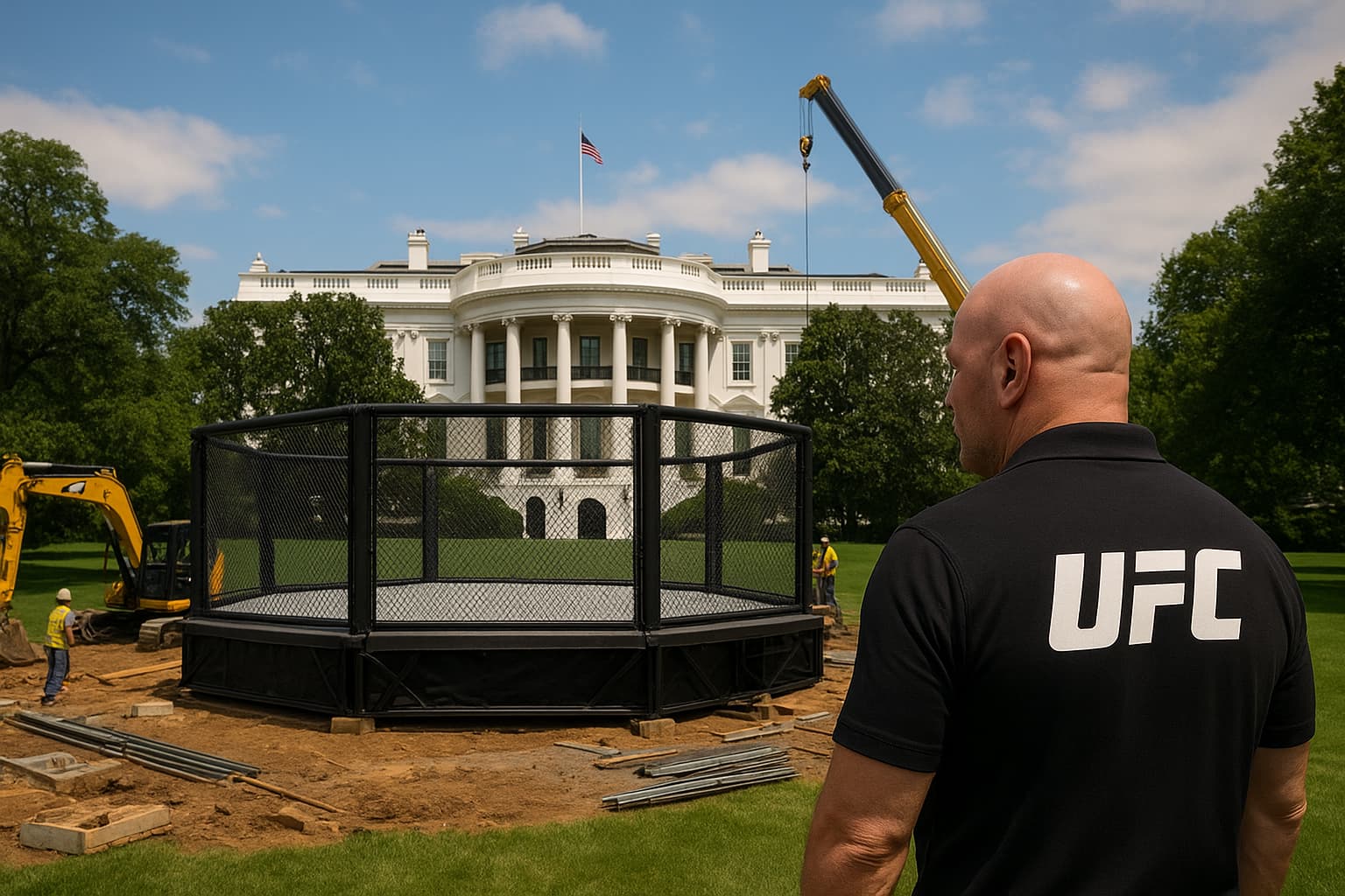 UFC Chief Building Fight Arena on White House Lawn