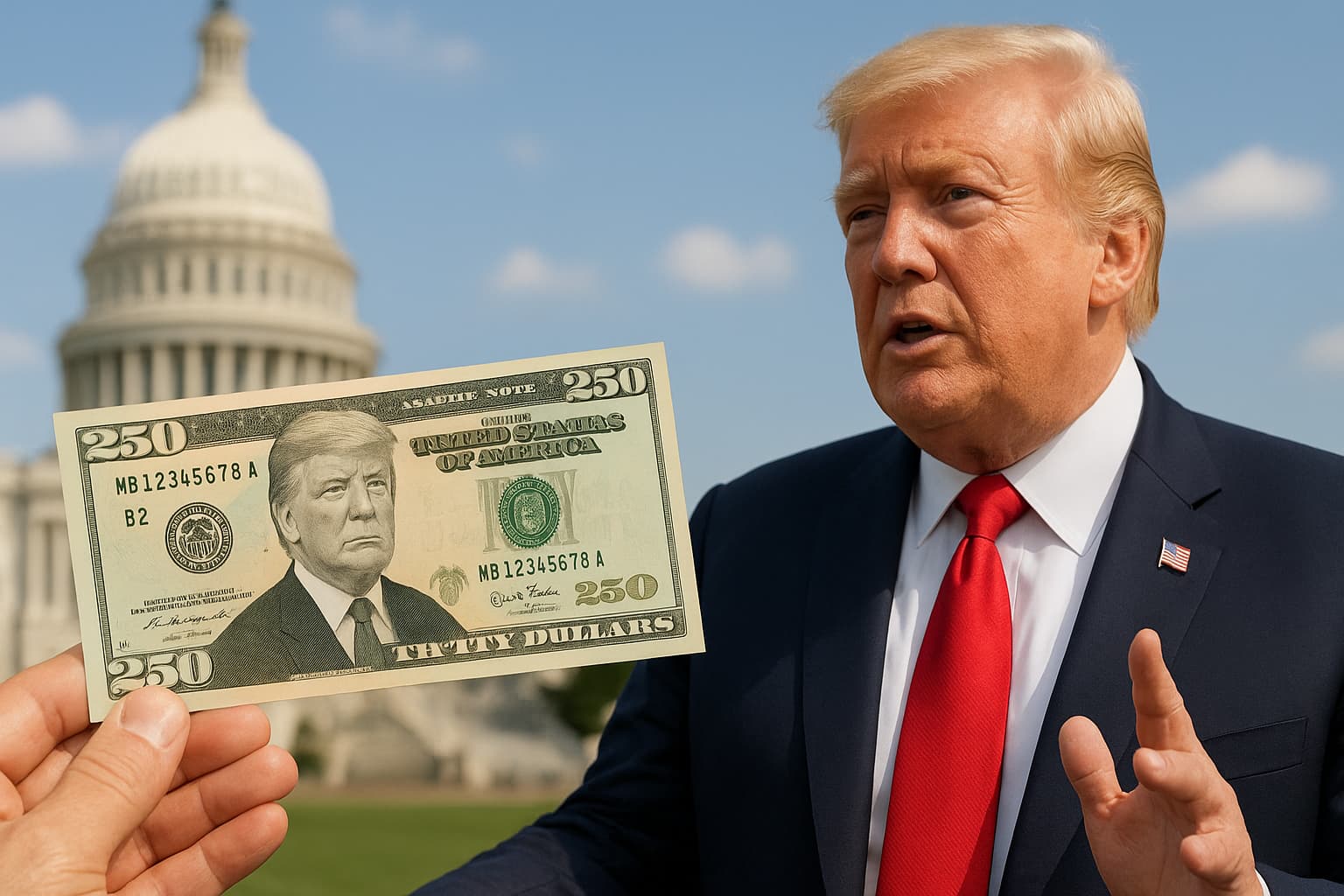 Trump Pushes for Appearance on New $250 Bill