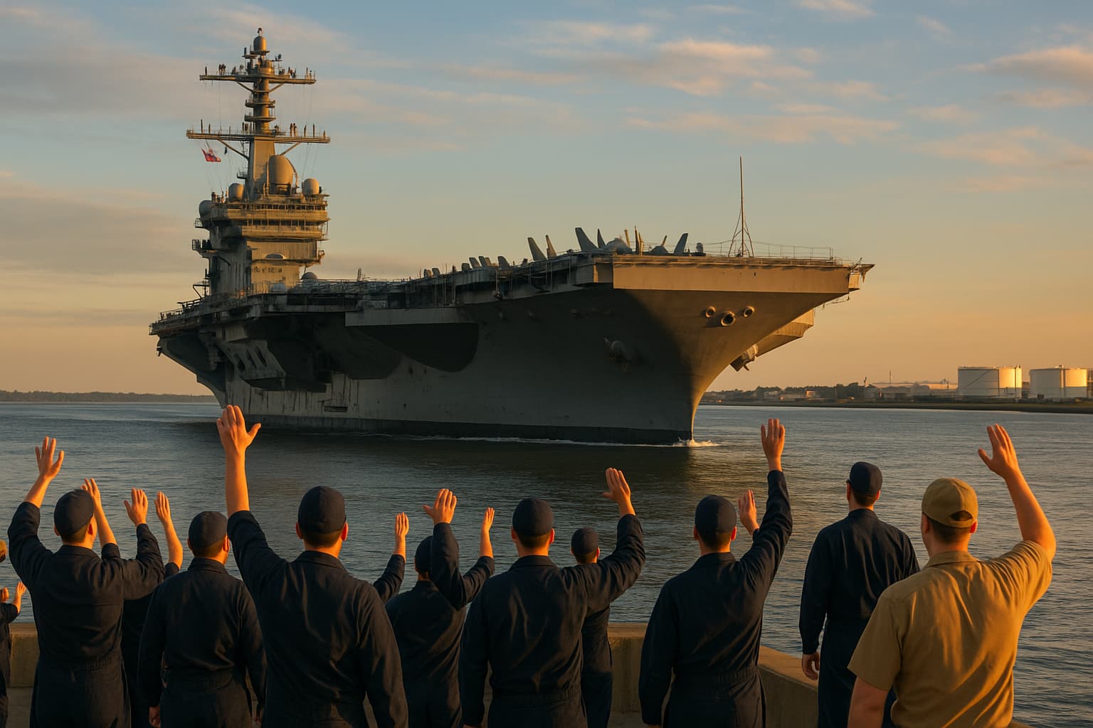 USS Ford Returns Home After Year-Long Deployment